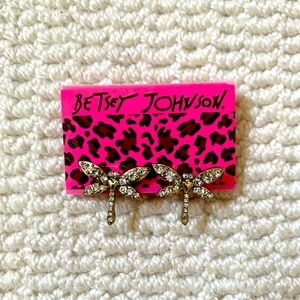 Betsey Johnson Dragonfly Earrings